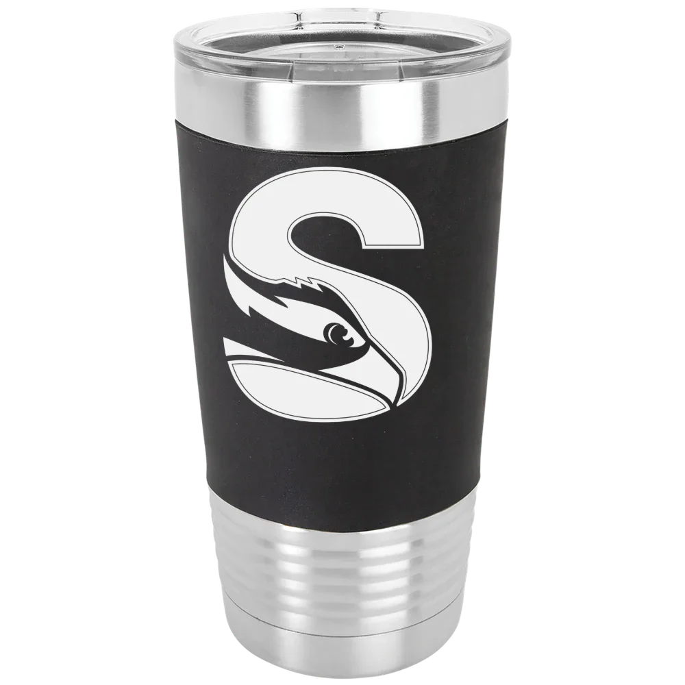 Stockton University Polar Camel 20 oz. Silicone Grip Tumbler with Standard Lid