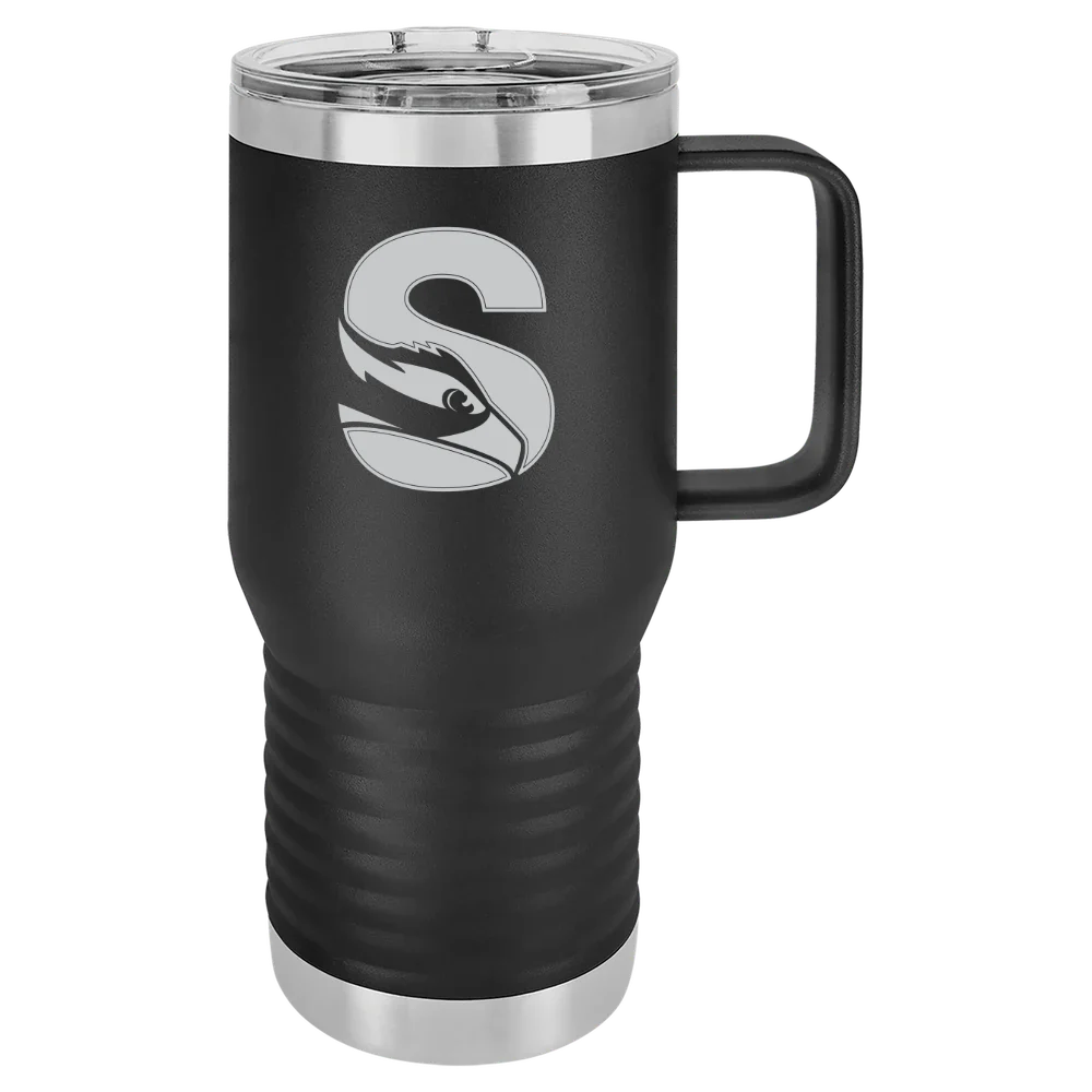 Stockton University Polar Camel 20 oz. Travel Mug with Slider Lid