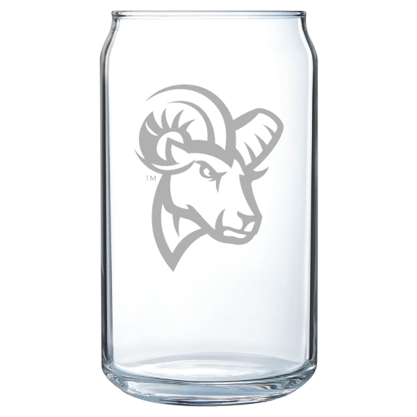 Suffolk University Polar Camel 16 oz. Can Glass