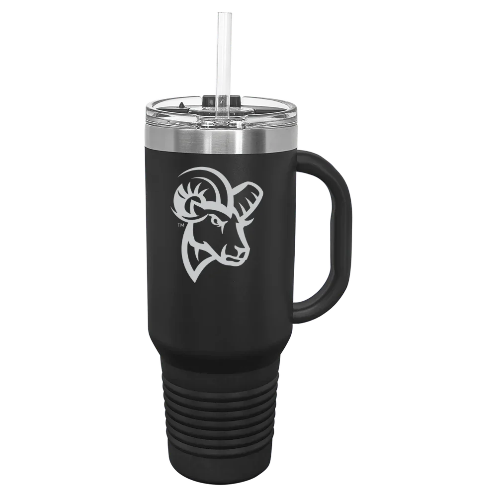 Suffolk University Polar Camel 40 oz. Travel Mug with Snap Lid & Straw