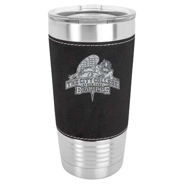 The City College of New York Polar Camel 20 oz. Leatherette Grip Tumbler with Standard Lid