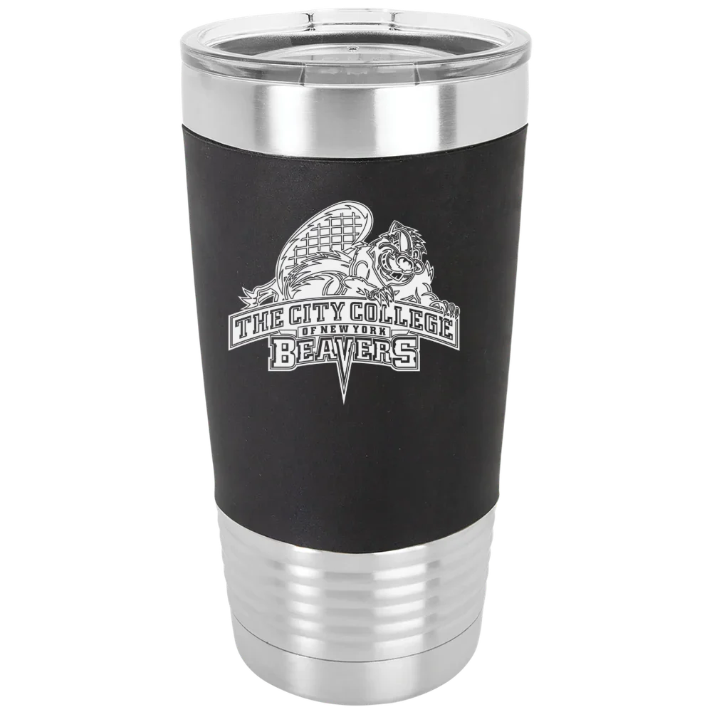 The City College of New York Polar Camel 20 oz. Silicone Grip Tumbler with Standard Lid