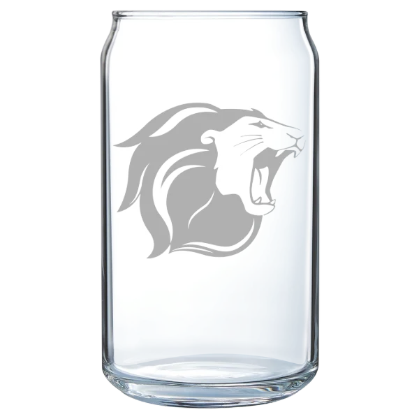 The College of New Jersey Polar Camel 16 oz. Can Glass