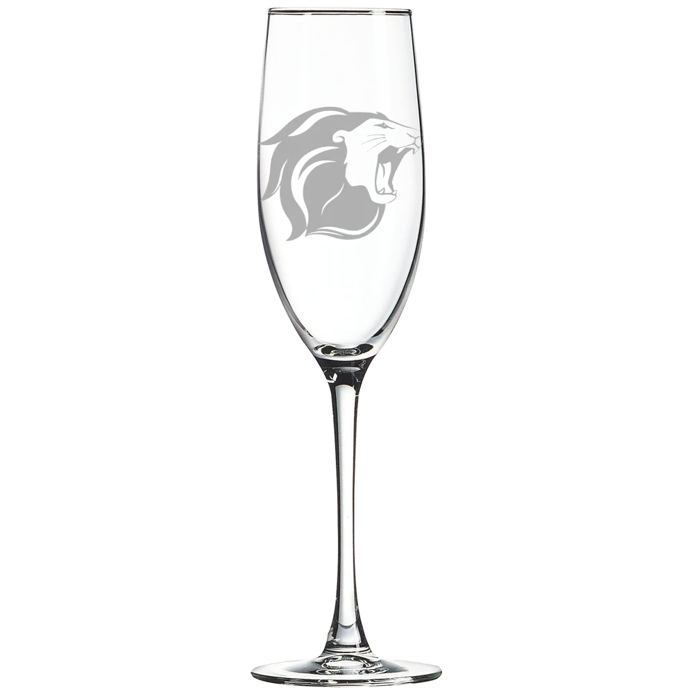 The College of New Jersey Polar Camel 8 oz. Champagne Flute