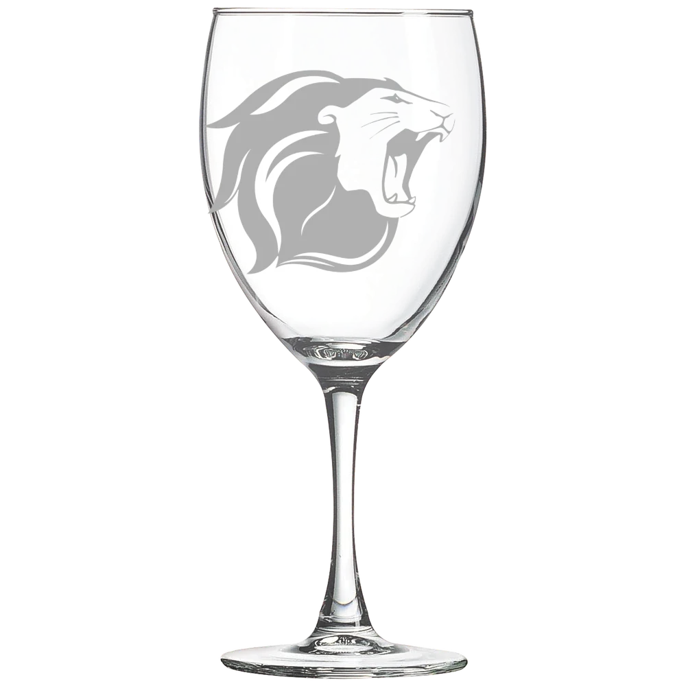 The College of New Jersey Polar Camel 10 1/2 oz. Wine Glass