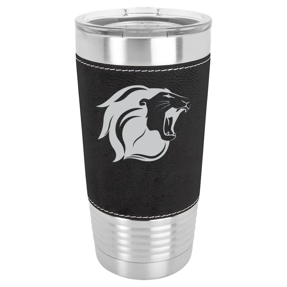 The College of New Jersey Polar Camel 20 oz. Leatherette Grip Tumbler with Standard Lid