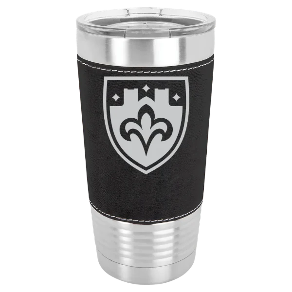 The College of St. Scholastica Polar Camel 20 oz. Leatherette Grip Tumbler with Standard Lid