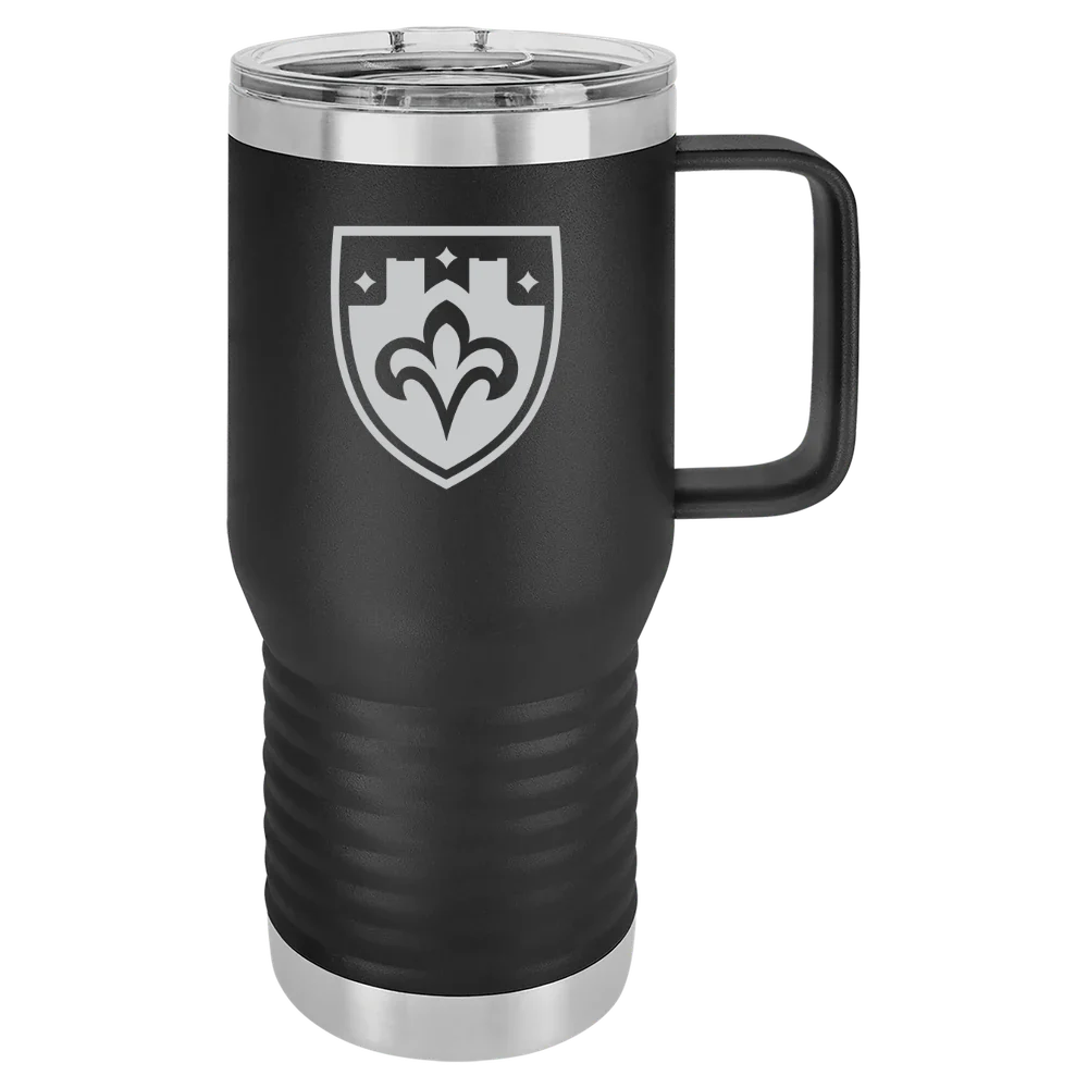 The College of St. Scholastica Polar Camel 20 oz. Travel Mug with Slider Lid