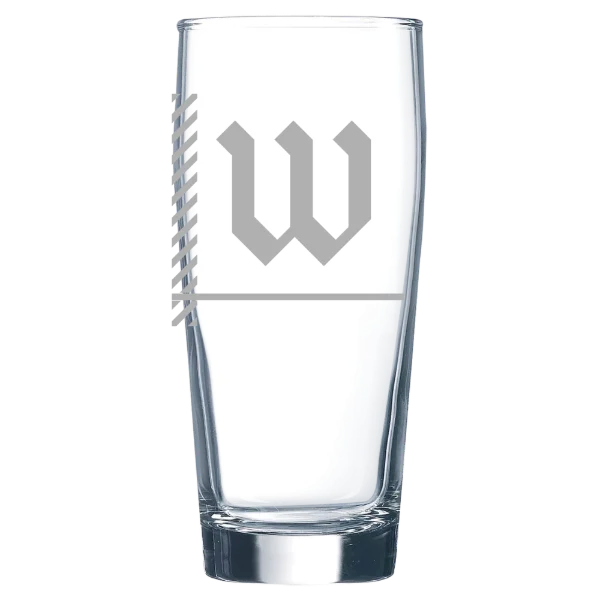 The College of Wooster Polar Camel 16 oz. Willi Becher Beer Glass