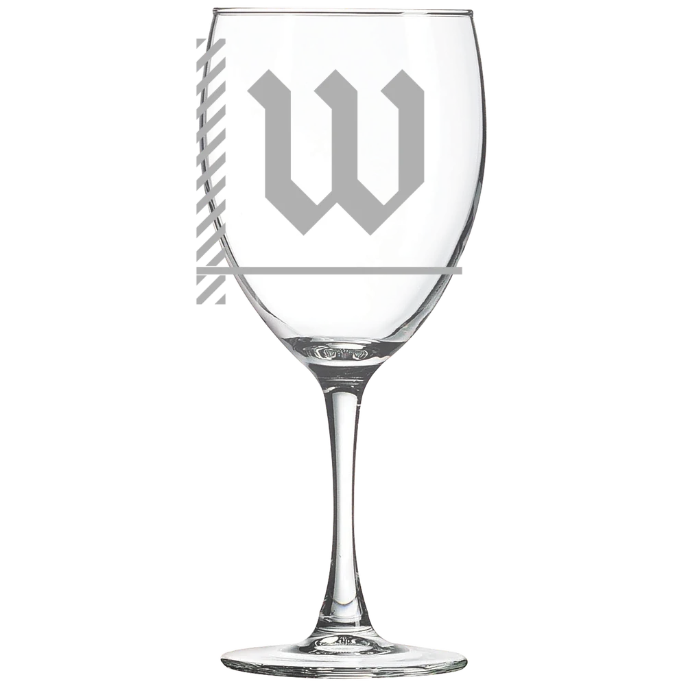 The College of Wooster Polar Camel 10 1/2 oz. Wine Glass