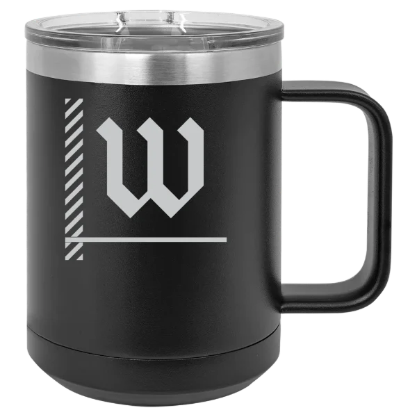 The College of Wooster Polar Camel 15 oz. Mug with Slider Lid