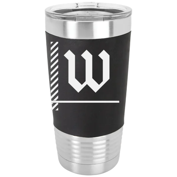 The College of Wooster Polar Camel 20 oz. Silicone Grip Tumbler with Standard Lid