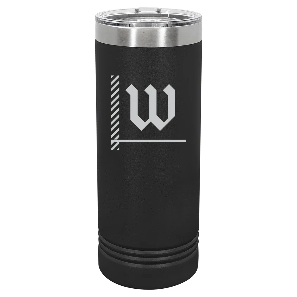 The College of Wooster Polar Camel 22 oz. Skinny Tumbler with Slider Lid