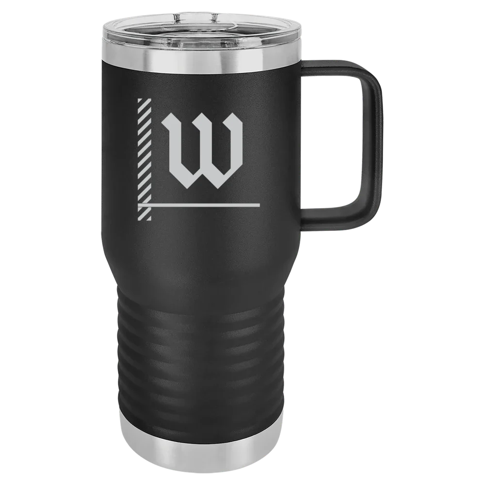 The College of Wooster Polar Camel 20 oz. Travel Mug with Slider Lid