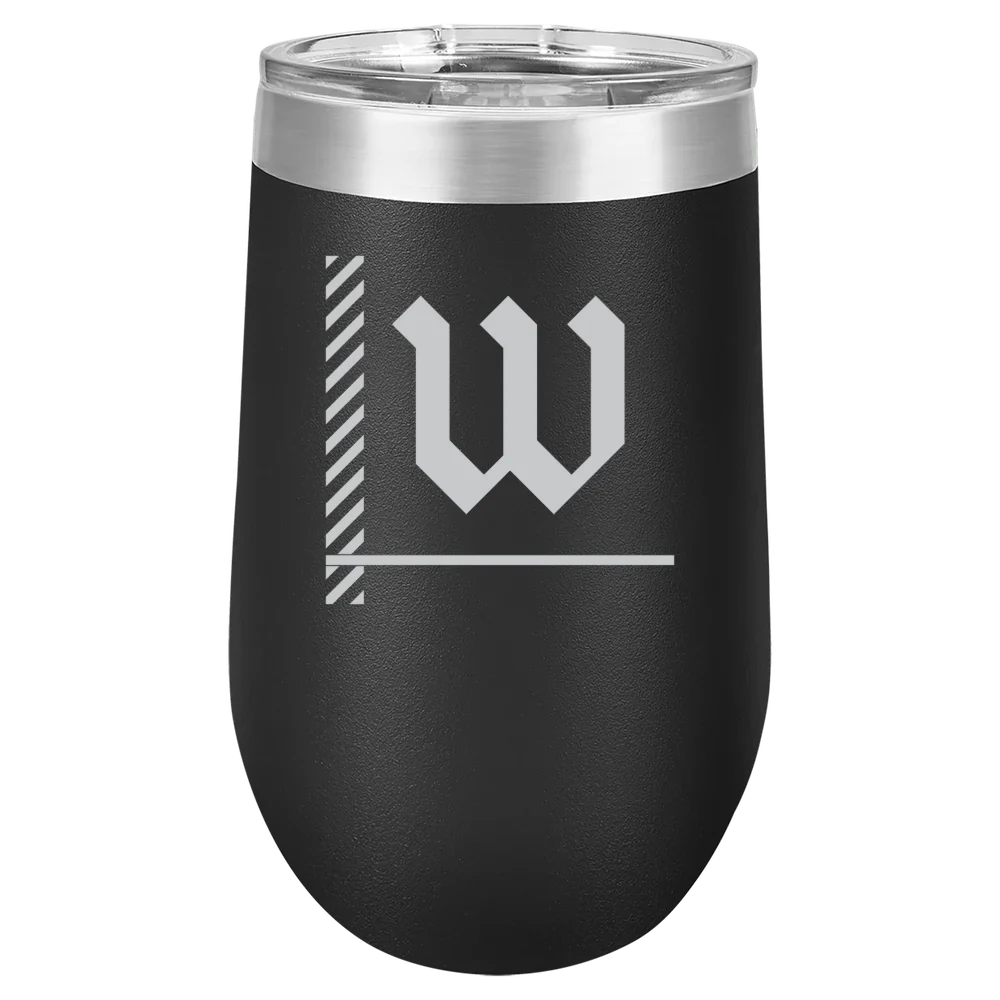 The College of Wooster Polar Camel 16 oz. Stemless Wine Tumbler