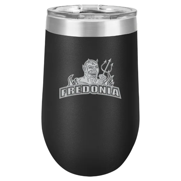 The State University of New York at Fredonia Polar Camel 16 oz. Stemless Wine Tumbler