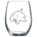 Thiel College Polar Camel 9 oz. Stemless Wine Glass