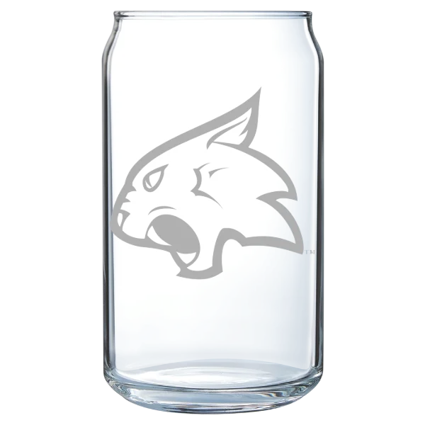 Thiel College Polar Camel 16 oz. Can Glass