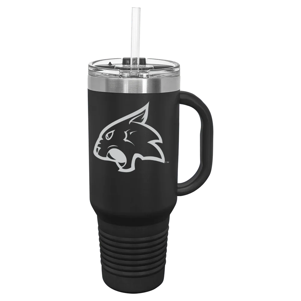 Thiel College Polar Camel 40 oz. Travel Mug with Snap Lid & Straw