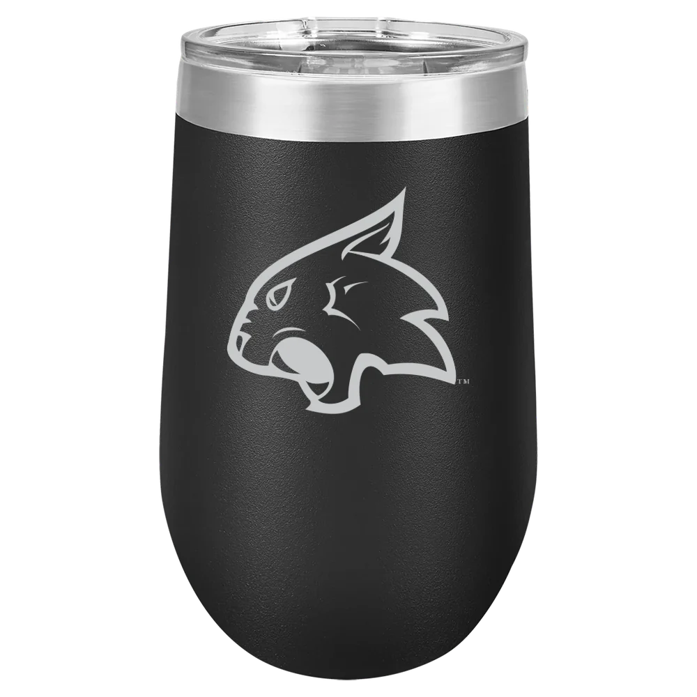 Thiel College Polar Camel 16 oz. Stemless Wine Tumbler