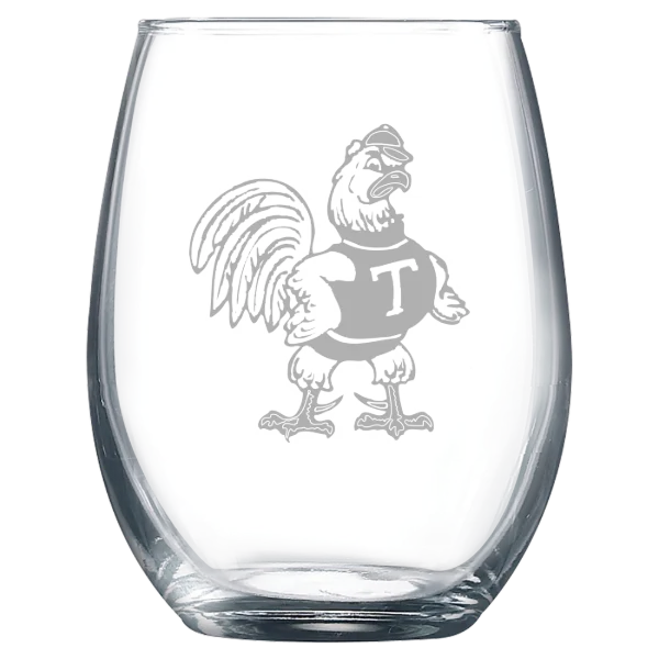 Trinity College (Connecticut) Polar Camel 9 oz. Stemless Wine Glass