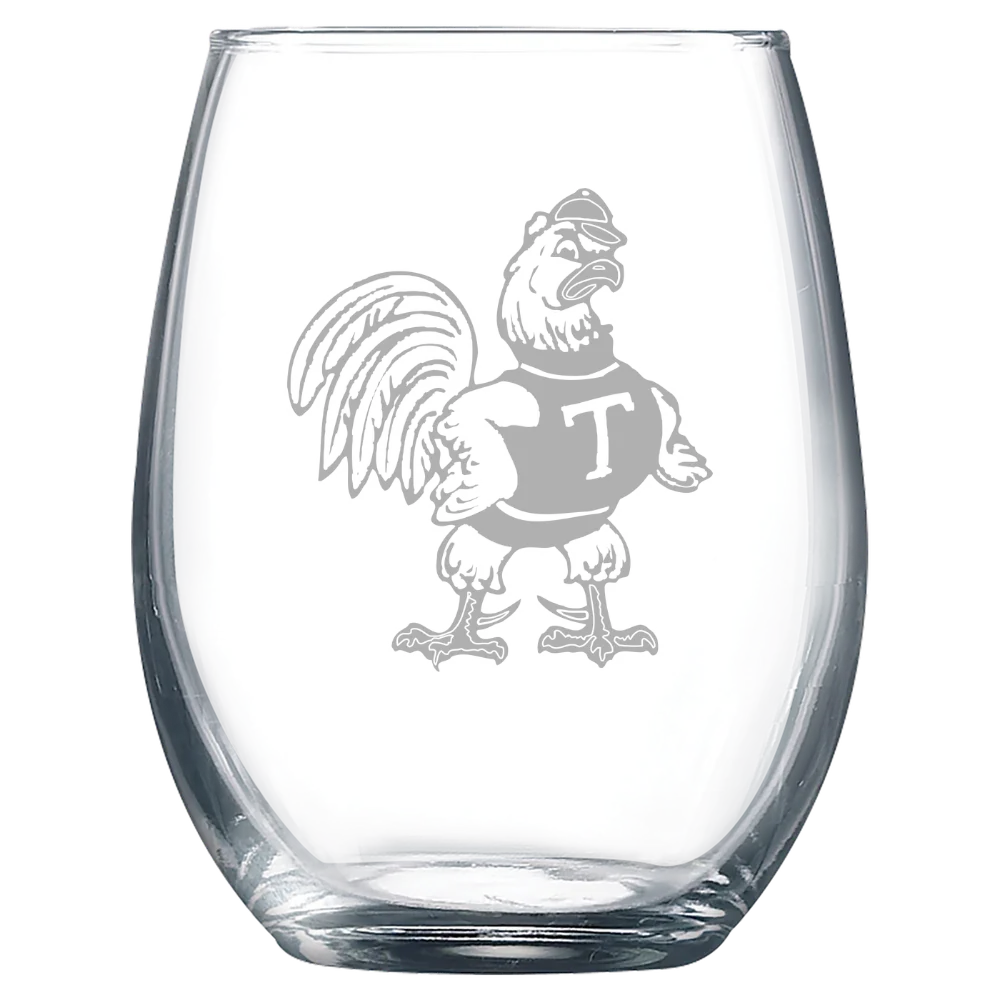 Trinity College (Connecticut) Polar Camel 9 oz. Stemless Wine Glass