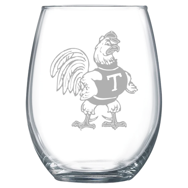 Trinity College (Connecticut) Polar Camel 15 oz. Stemless Wine Glass