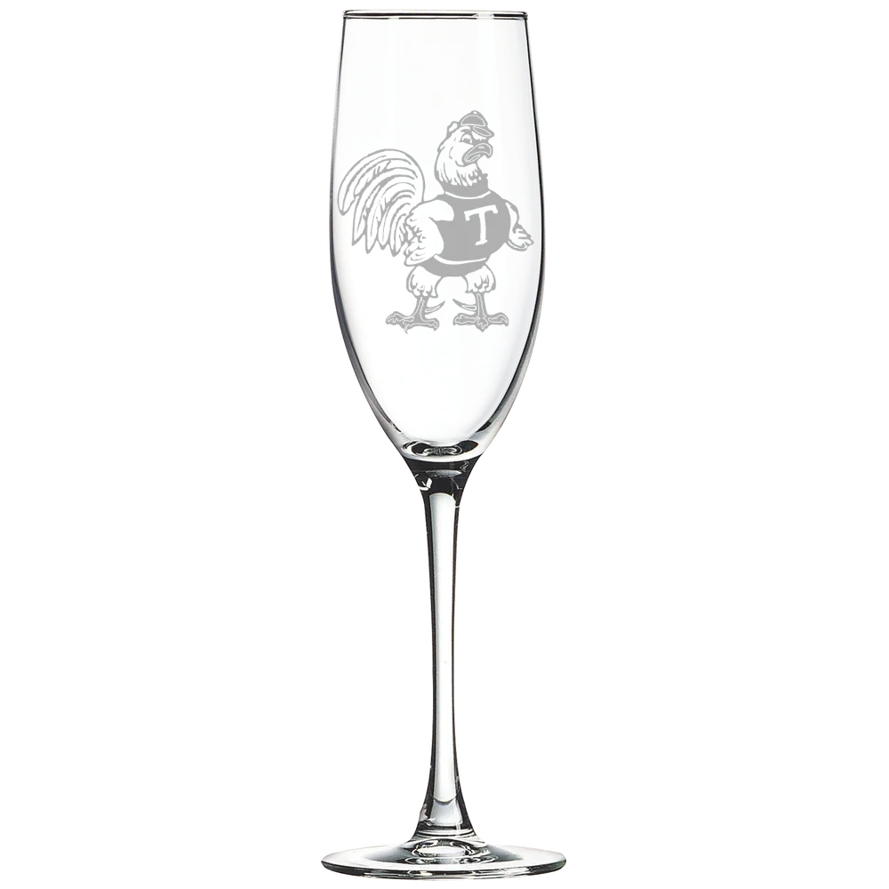 Trinity College (Connecticut) Polar Camel 8 oz. Champagne Flute