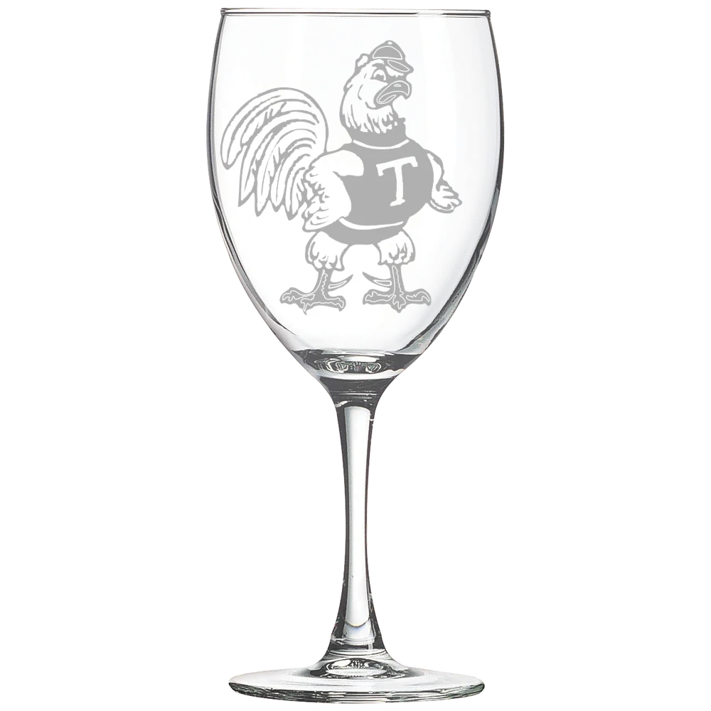Trinity College (Connecticut) Polar Camel 10 1/2 oz. Wine Glass