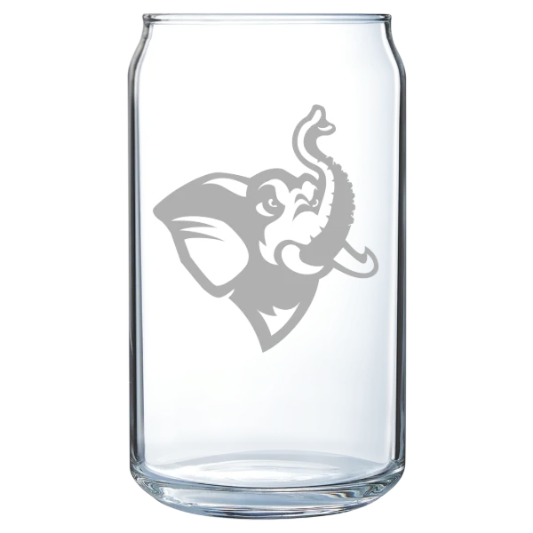 Tufts University Polar Camel 16 oz. Can Glass