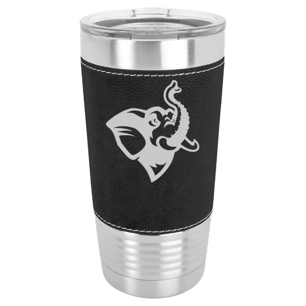 Tufts University Polar Camel 20 oz. Leatherette Grip Tumbler with Standard Lid