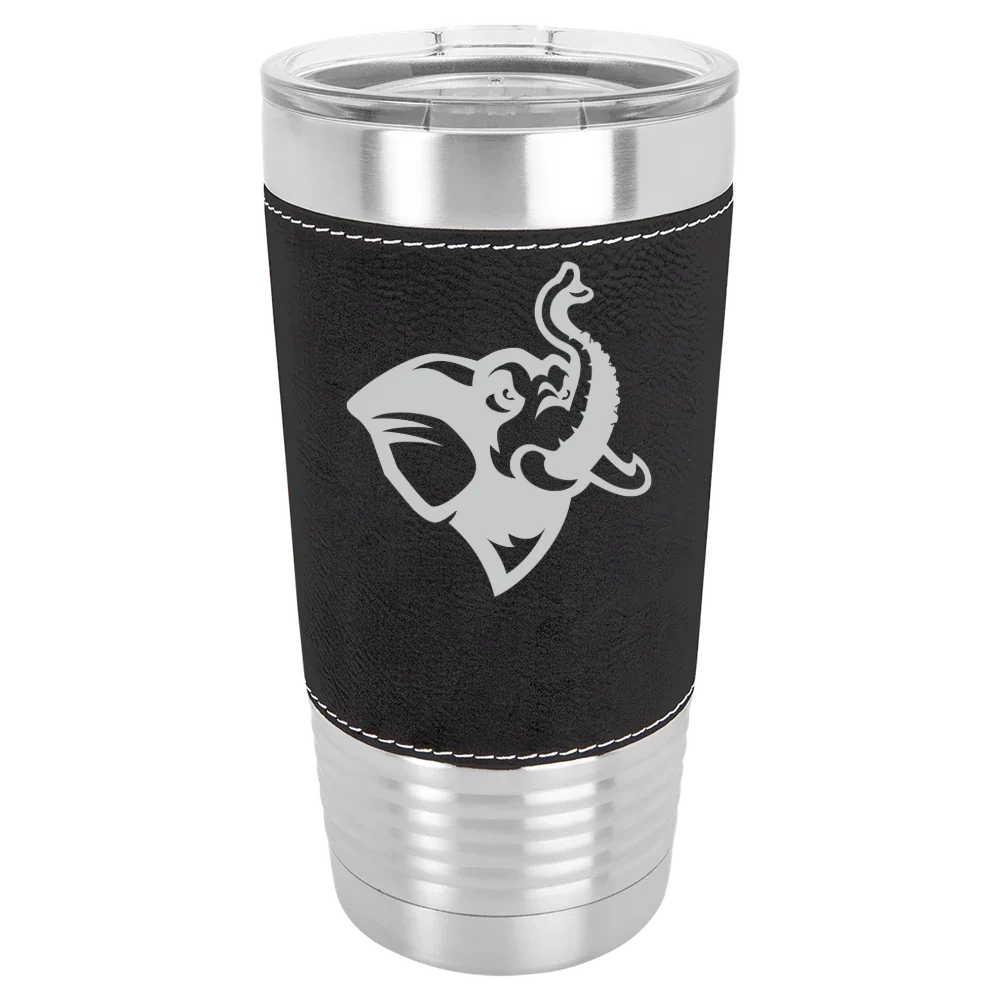 Tufts University Polar Camel 20 oz. Leatherette Grip Tumbler with Standard Lid
