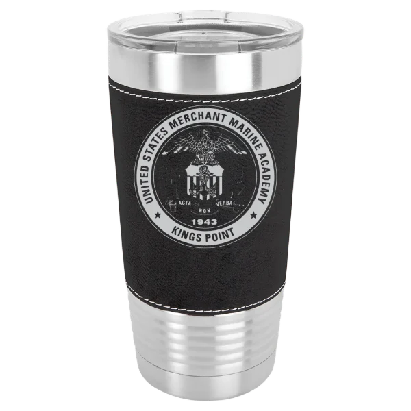 U.S. Merchant Marine Academy Polar Camel 20 oz. Leatherette Grip Tumbler with Standard Lid