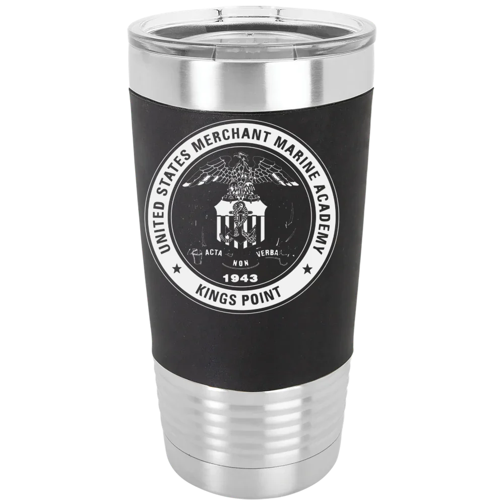 U.S. Merchant Marine Academy Polar Camel 20 oz. Silicone Grip Tumbler with Standard Lid