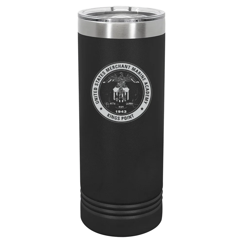 U.S. Merchant Marine Academy Polar Camel 22 oz. Skinny Tumbler with Slider Lid