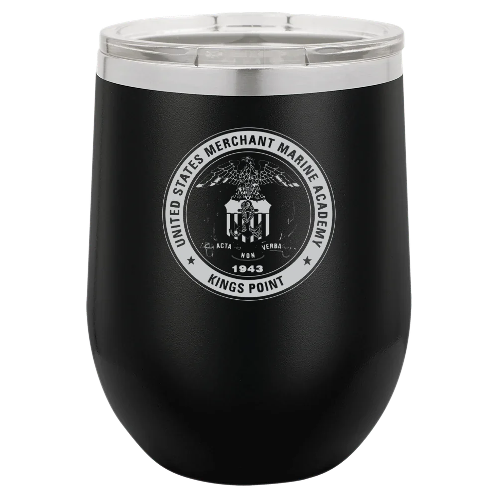 U.S. Merchant Marine Academy Polar Camel 12 oz. Stemless Wine Tumbler