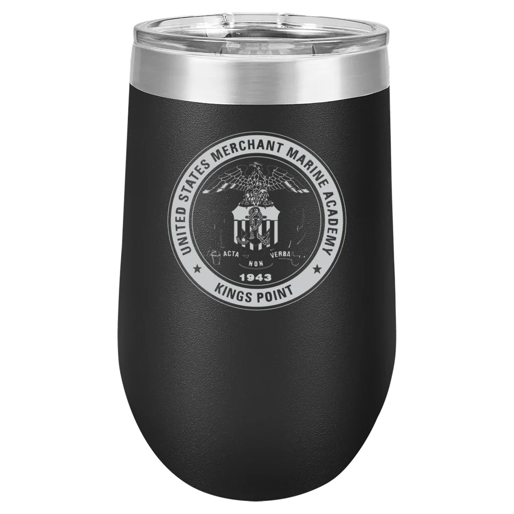 U.S. Merchant Marine Academy Polar Camel 16 oz. Stemless Wine Tumbler