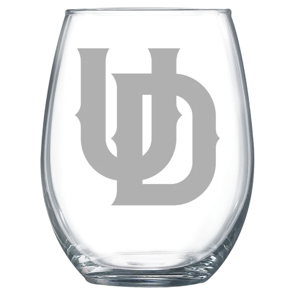University of Dallas Polar Camel 15 oz. Stemless Wine Glass