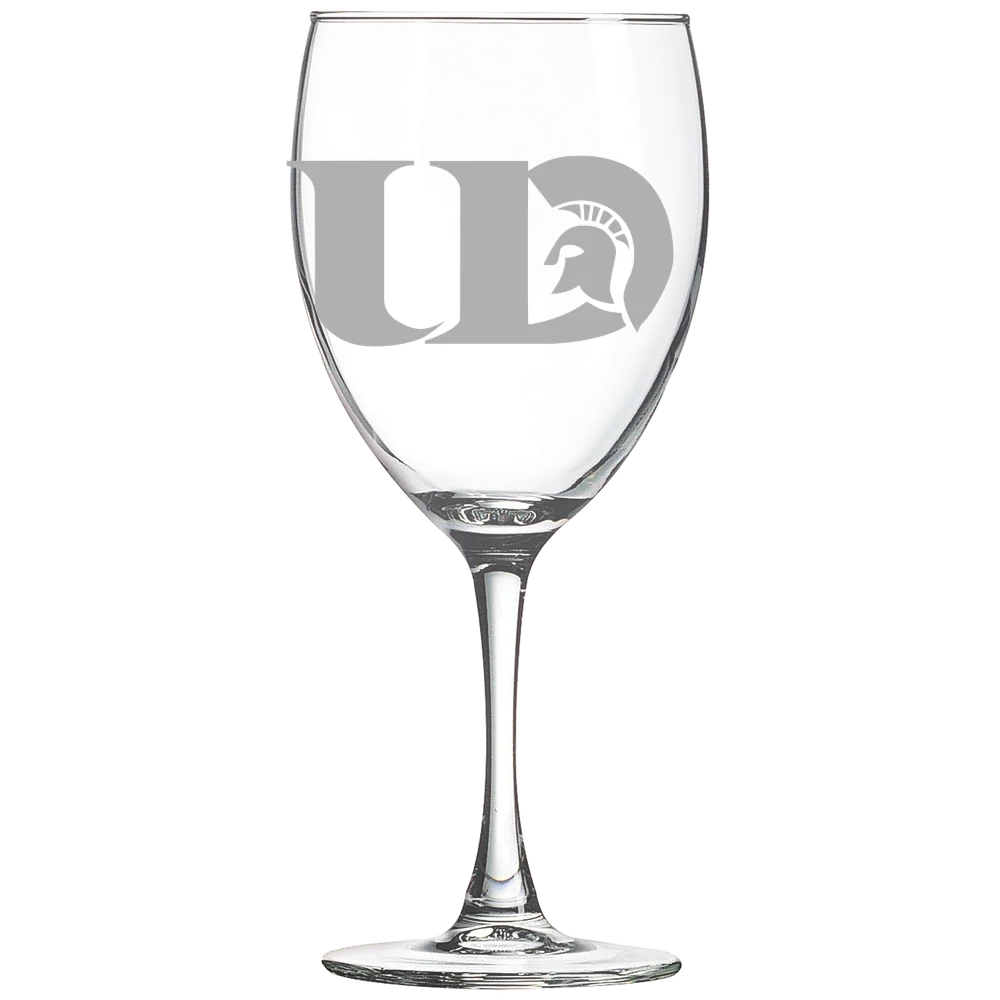 University of Dubuque Polar Camel 10 1/2 oz. Wine Glass