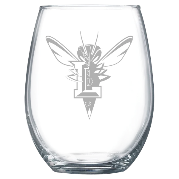 University of Lynchburg Polar Camel 15 oz. Stemless Wine Glass