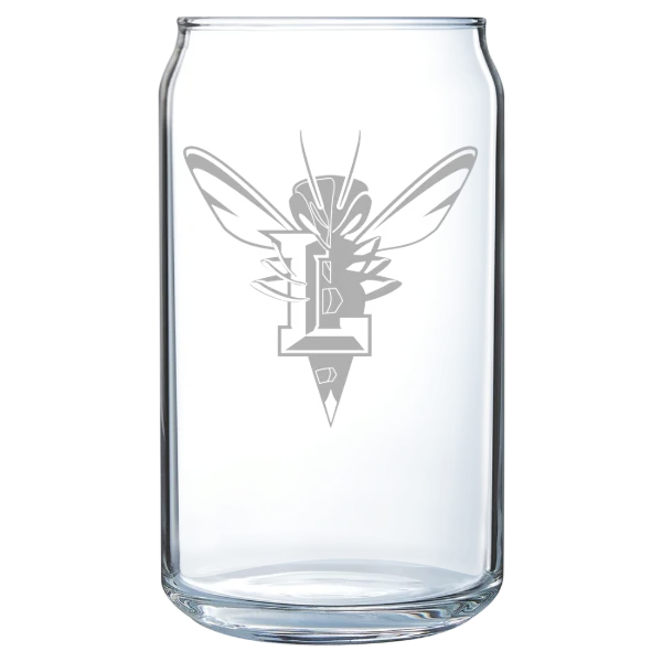 University of Lynchburg Polar Camel 16 oz. Can Glass