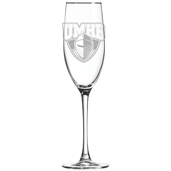 University of Mary Hardin-Baylor Polar Camel 8 oz. Champagne Flute
