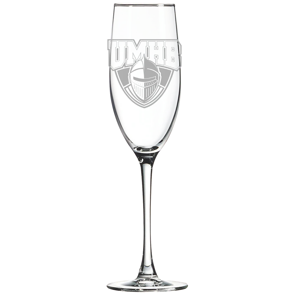 University of Mary Hardin-Baylor Polar Camel 8 oz. Champagne Flute