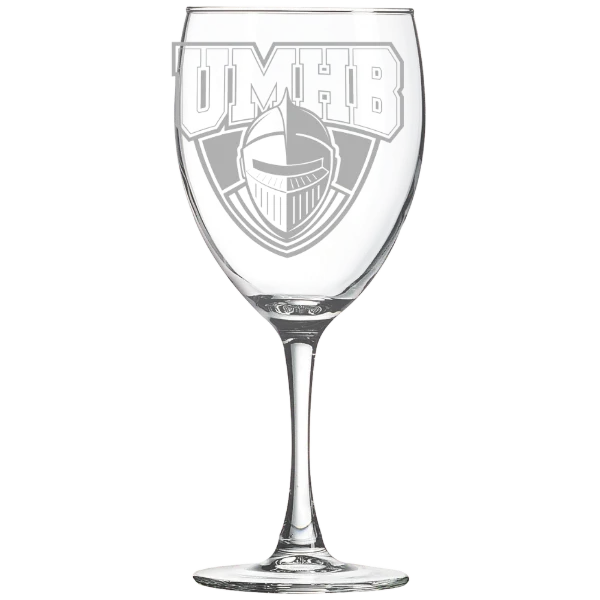 University of Mary Hardin-Baylor Polar Camel 10 1/2 oz. Wine Glass