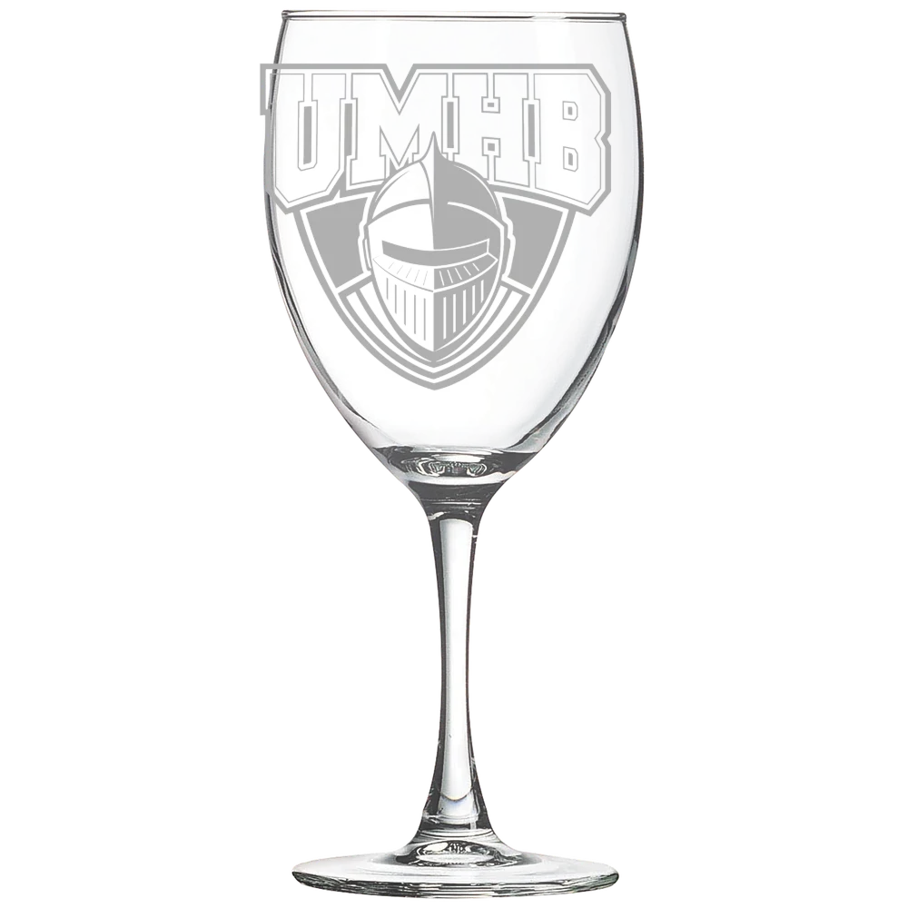 University of Mary Hardin-Baylor Polar Camel 10 1/2 oz. Wine Glass
