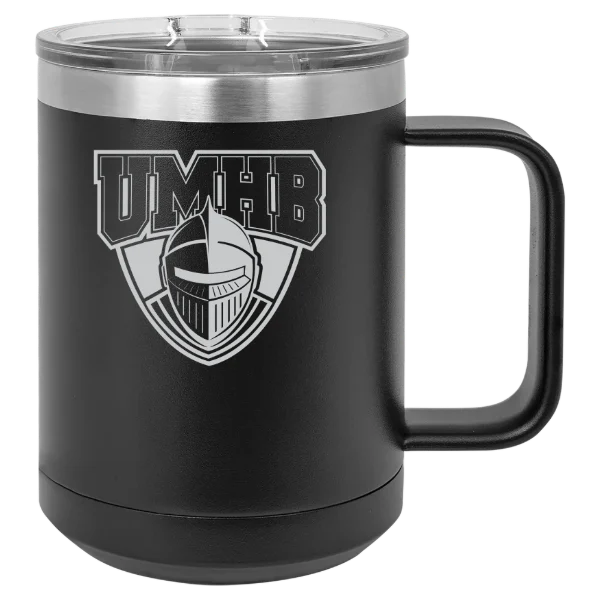 University of Mary Hardin-Baylor Polar Camel 15 oz. Mug with Slider Lid