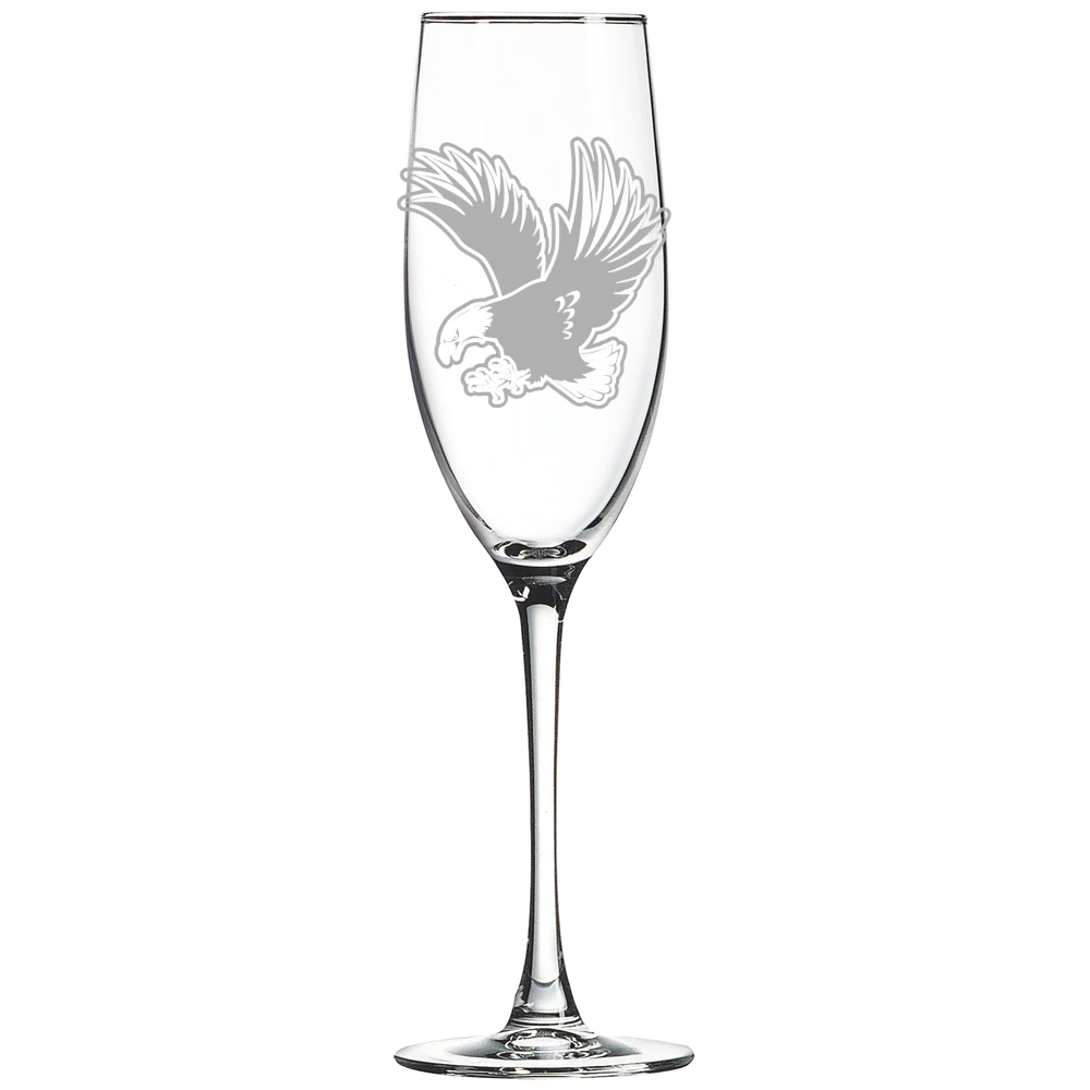 University of Mary Washington Polar Camel 8 oz. Champagne Flute