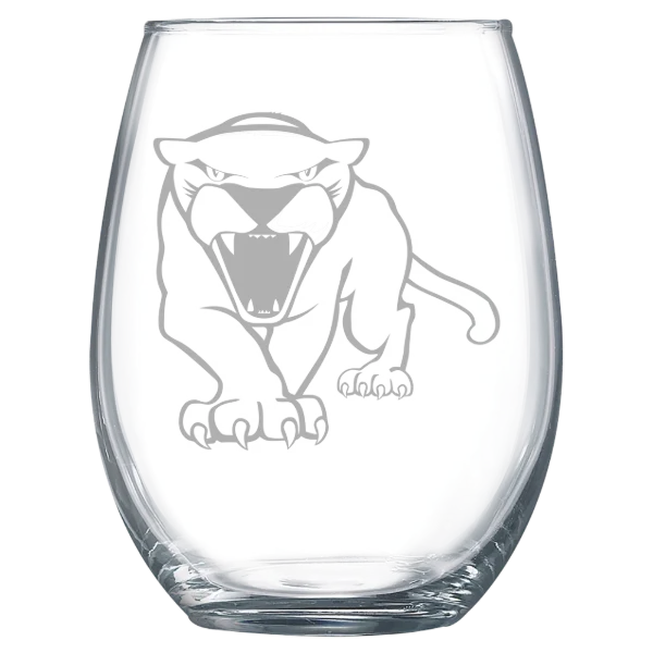 University of Minnesota, Morris Polar Camel 15 oz. Stemless Wine Glass