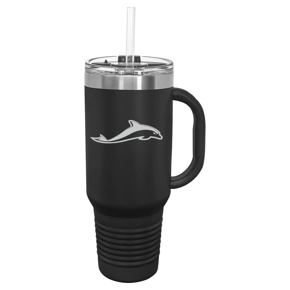 University of Mount Saint Vincent Polar Camel 40 oz. Travel Mug with Snap Lid & Straw