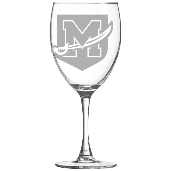 University of Mount Union Polar Camel 10 1/2 oz. Wine Glass